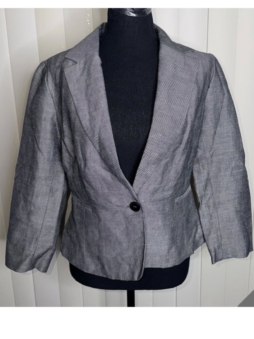Cynthia Rowley Cropped One Button Blazer